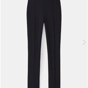 Lafayette 148 New York Acclaimed Stretch Gramercy Pant in Jet Black, Size 12
